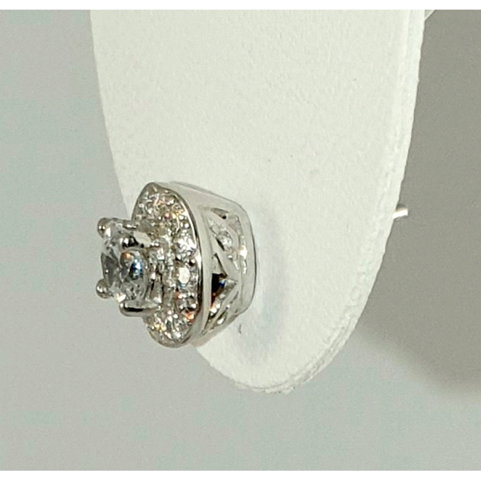 Pendientes oro 18 kt diamantes