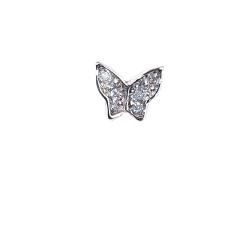 Pendientes mariposa oro 18 kt circonitas