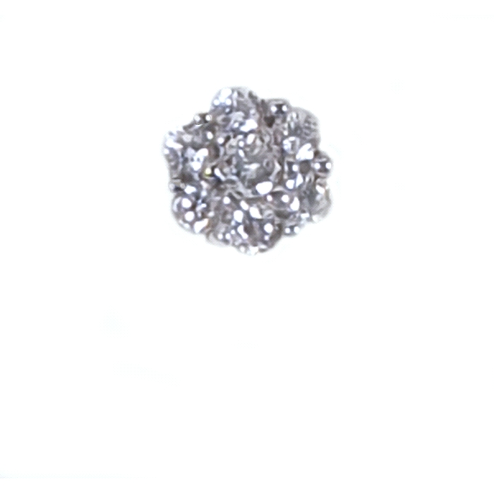 Pendientes roseta oro 18 kt circonitas