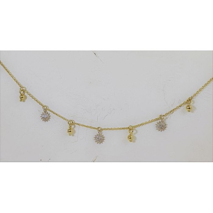 Gargantilla pera oro 18 kt color fino Gargantilla pera oro 18 kt color fino