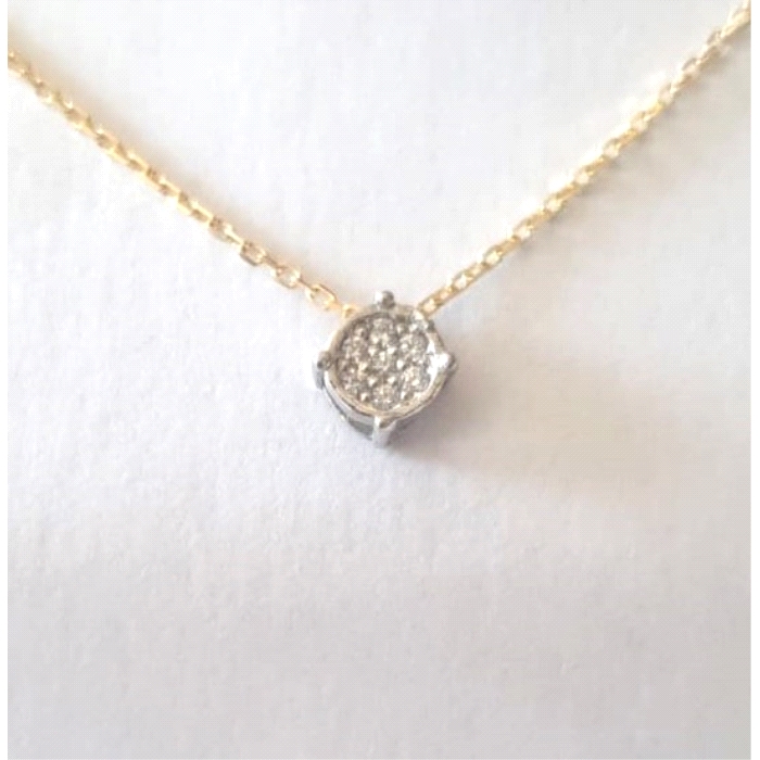 Pendientes oro 18 kt circonitas