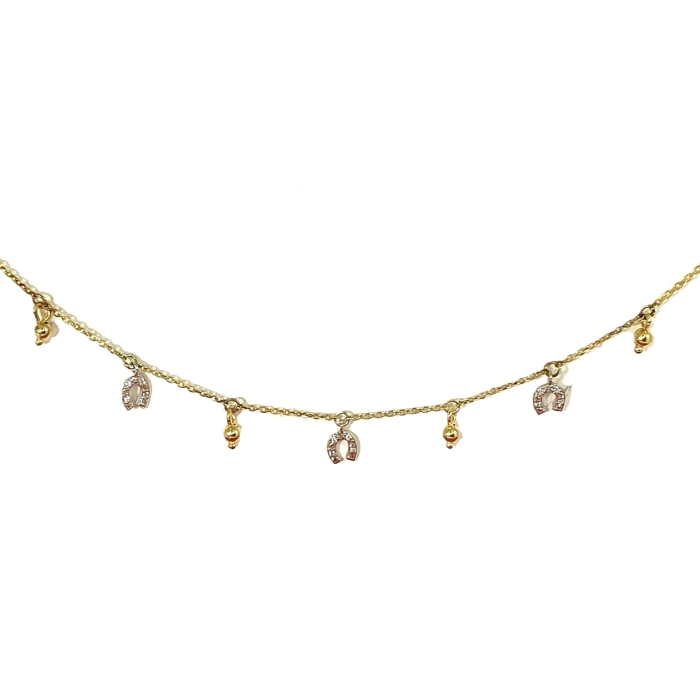 Gargantilla pera oro 18 kt color fino