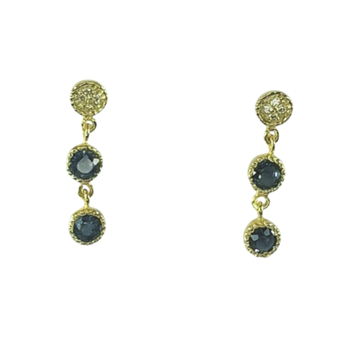 Pendientes oro 18 kt color fino 0.04 ct diamantes Pendientes oro 18 kt color fino 0.04 ct diamantes
