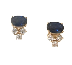 P.PEND ORO 18 KT ZAFIRO DIAM. 0.33 CT                                                               