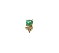 P.PENDIENTES ORO  18 KT ZAFIRO 0.13 CT DIAMOND                                                      