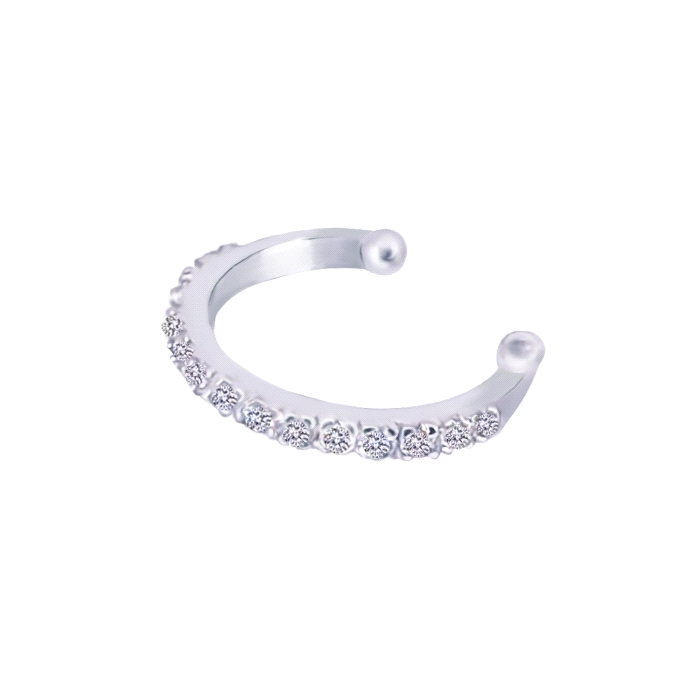 Unidad Pendiente ear cuff oro 18 kt circonitas