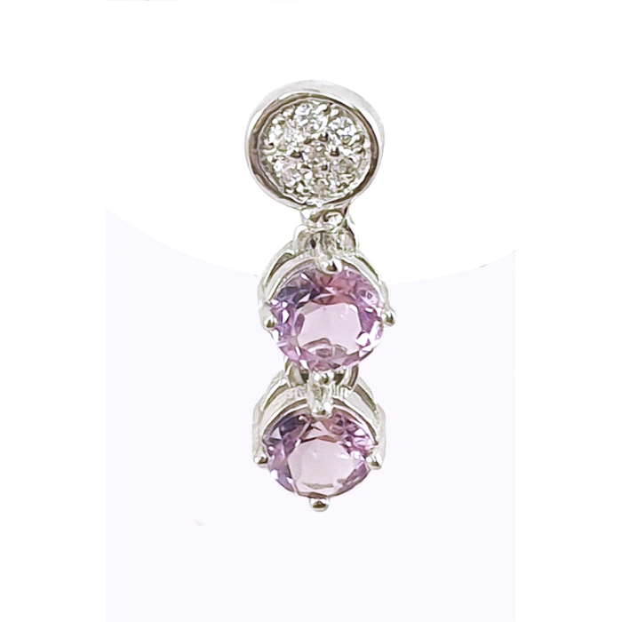 Pendientes oro 18 kt color fino circonitas Pendientes oro 18 kt color fino circonitas