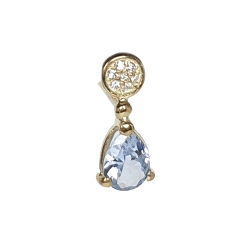 PENDIENTES  ORO 18 KT SEMIPRECIOSA ZIRCONITAS