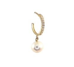 P. AROS 18 KT 0.20 CT DIAMANTE  PERLA