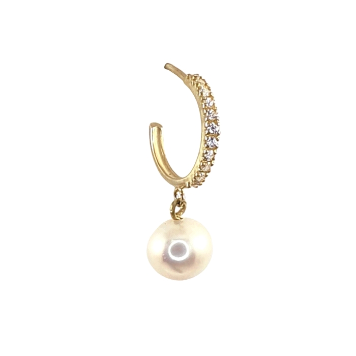 Aro articulado oro 18 kt circonitas
