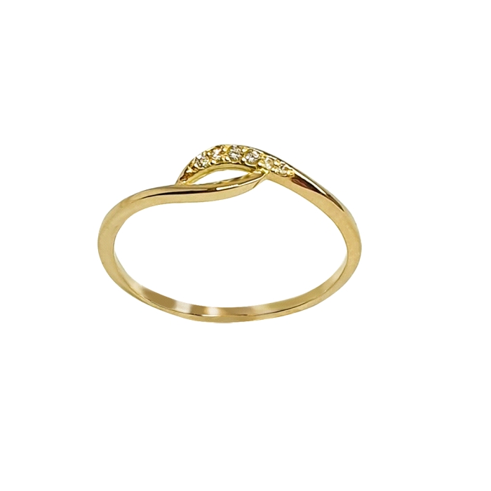 ANILLO ORO 18 KT 0.03 ct diamantes