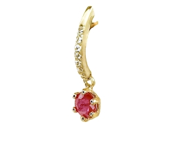 PEND. ORO 18 KT  0.07 CT DIAM.  COLOR FINO