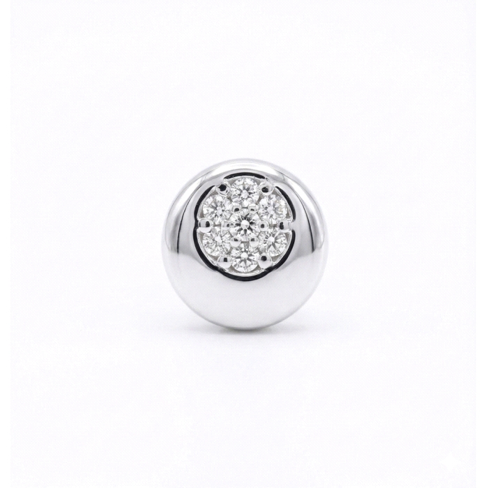 Pendientes oro 18 kt 0.07 ct diamantes