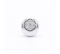 Pendientes oro 18 kt 0.07 ct diamantes