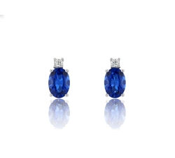 Pendientes oro 18 kt color fino 0.07 ct diamantes