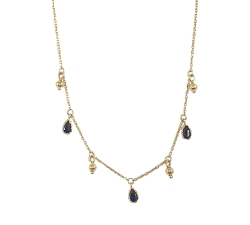 GARGANTILLA PERA ORO 18 KT COLOR FINO