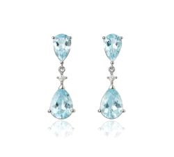 P.PTES  AGUAMARINA  0.03 CT DIAM