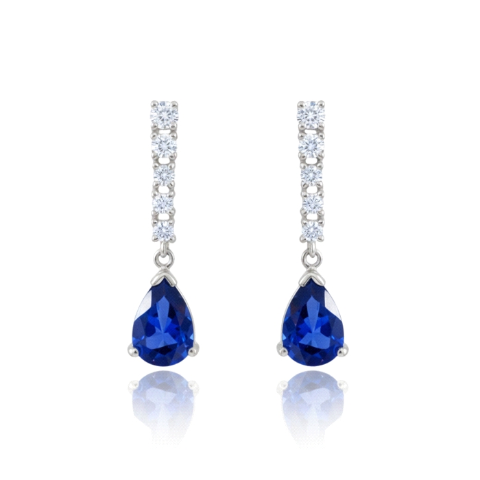 Pendientes oro 18 kt  color fino 0.29 ct diamantes.