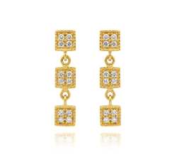 P.PENDIENTES 0.12 CT DIAMANTES