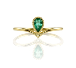 ANILLO ORO 18 KT COLOR FINO