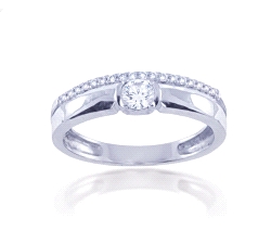 ANILLO ORO 18 KT  0.29 CT DIAMANTES