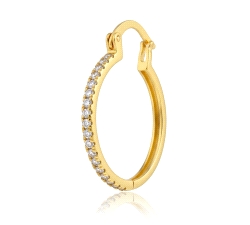 PEND. ARO ORO 18 KT  0.32 CT DIAM