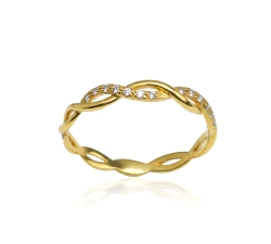 ANILLO ORO ORO 18 KT  0.07 CT DIAM