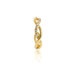 PENDIENTES ARO ORO 18 KT  CIRCONITAS