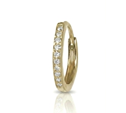 Aros articulados oro 18 kt 0.10 ct diamantes