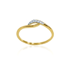 ANILLO ORO 18 KT  0.03 CT DIAMANTES