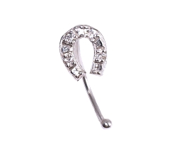 PENDIENTES  EAR CUFF MINI HERRADURA ORO 18 KT CIRCONITAS