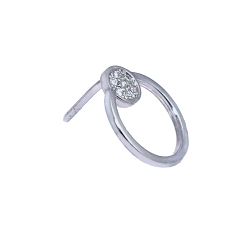 PENDIENTES ARO ORO 18 KT DIAMANTES