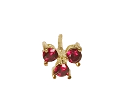 Pendientes trío color fino oro 18 kt