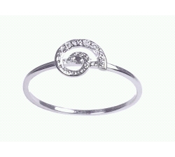 ANILLO ESPIRAL ORO 18 KT DIAMANTES