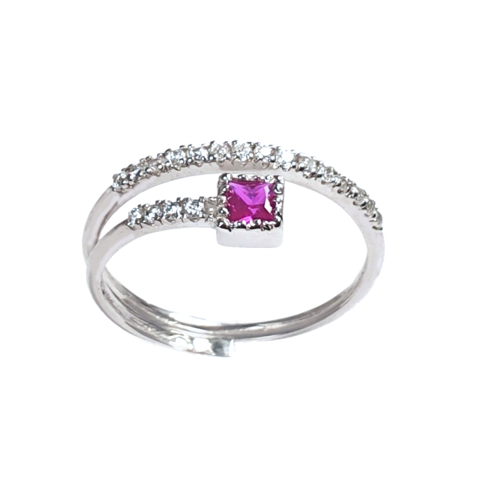 Anillo oro 18 kt diamantes 0.17 ct color fino