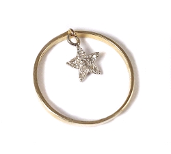 ANILLO CON ESTRELLA ORO 18 KT CIRCONITAS