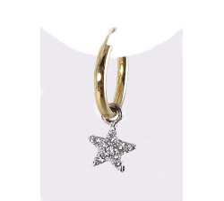 PENDIENTES CON ESTRELLA ORO 18 KT CIRCONITAS
