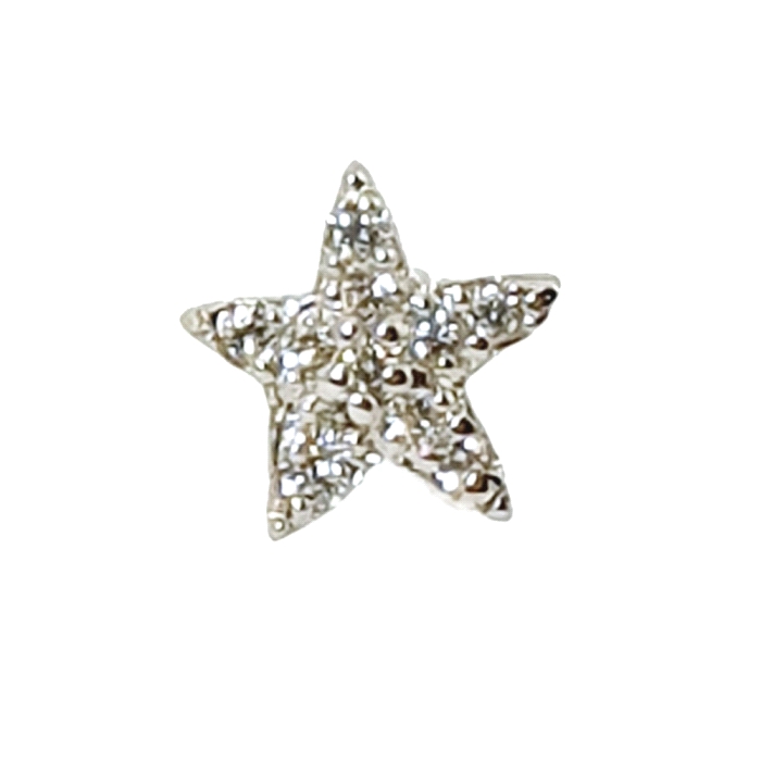 PENDIENTES ESTRELLA ORO 18 KT DIAMANTES 0.07 CT