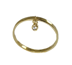 ANILLO ORO 18 KT DIAMANTES 0.01 CT.