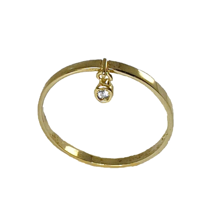 ANILLO ORO 18 KT DIAMANTES 0.01 CT.