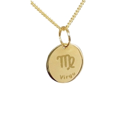 COLGANTE  VIRGO ORO 18  KT AMARILLO