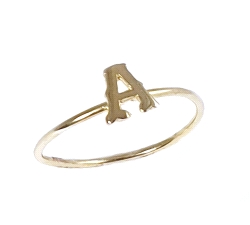 ANILLO  INICIAL ORO 18 KT