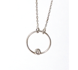 GARGANTILA ORO 18 KT DIAMANTES 0.015 CT