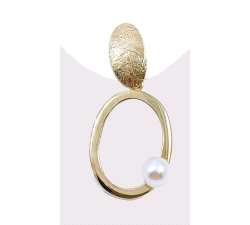 PENDIENTES ORO 18 KT PERLA