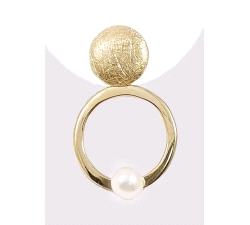 PENDIENTES ORO 18 KT  PERLA