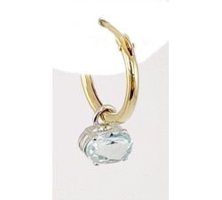 PENDIENTES ORO 18 KT CIRCONITA COLOR.