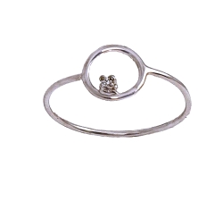 ANILLO ORO 18 KT DIAMANTES  0.01 CT