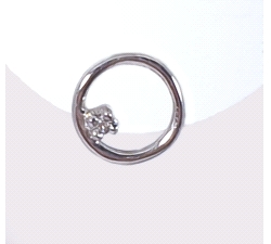 PENDIENTES ORO 18 KT DIAMANTES 0.02 CT