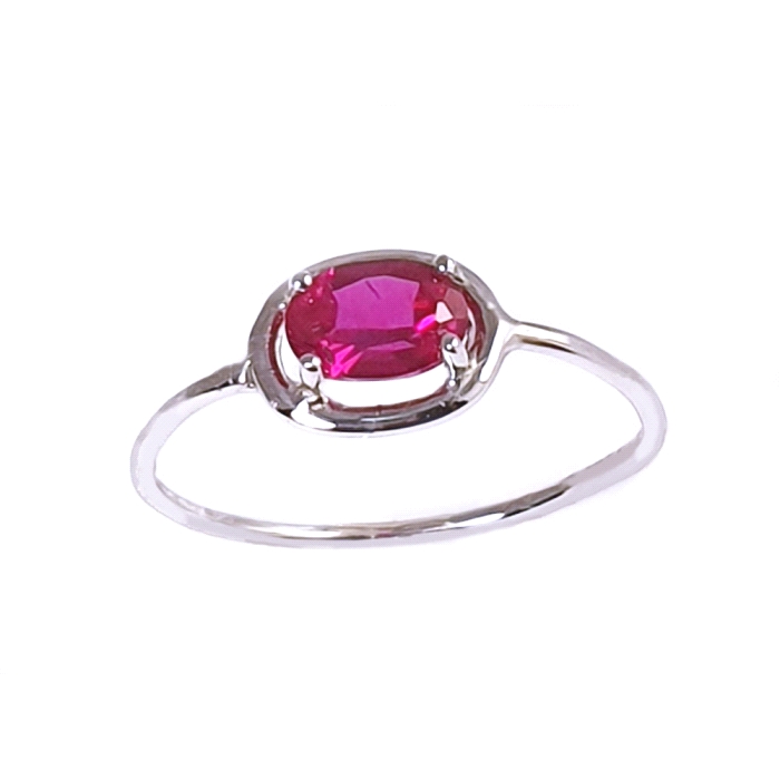 ANILLO OVAL ORO 18 KT COLOR FINO