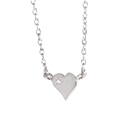 GARGANTILLA CORAZON ORO 18 KT DIAMANTES